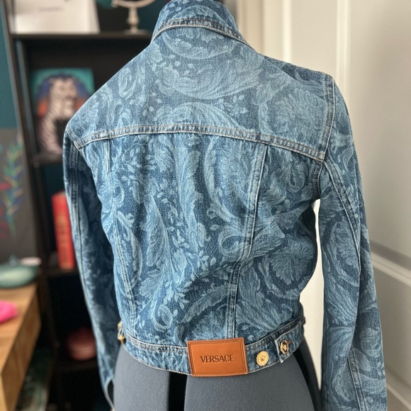 Versace Denim Jacket Sz 40 (US 4) - Picture 5 of 12